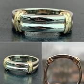 2 Colour Gold Gents Ring image