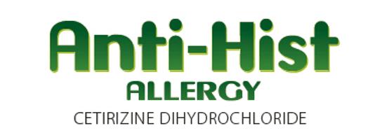 Anti-Hist Allergy Cetirizine Dihydrochloride 10mg Film-coated Tablets for Hay Fever & Urticaria, 30 Count, Adult Dose, One-A-Day, Butterflies & Flowers