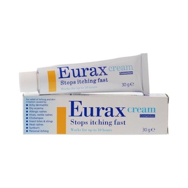 Eurax Cream for Itching, Dermatitis, Eczema, Rashes - 30g - Stops Itching Fast
