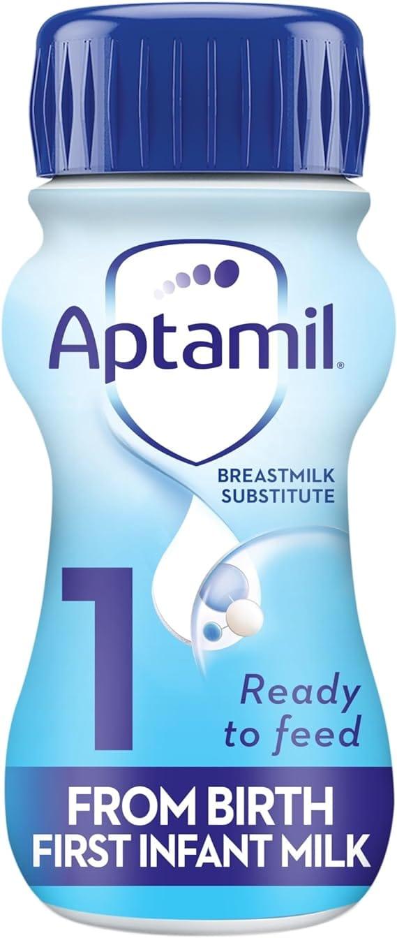 Aptamil First Baby Milk Formula Liquid from Birth (70ml x 24) in