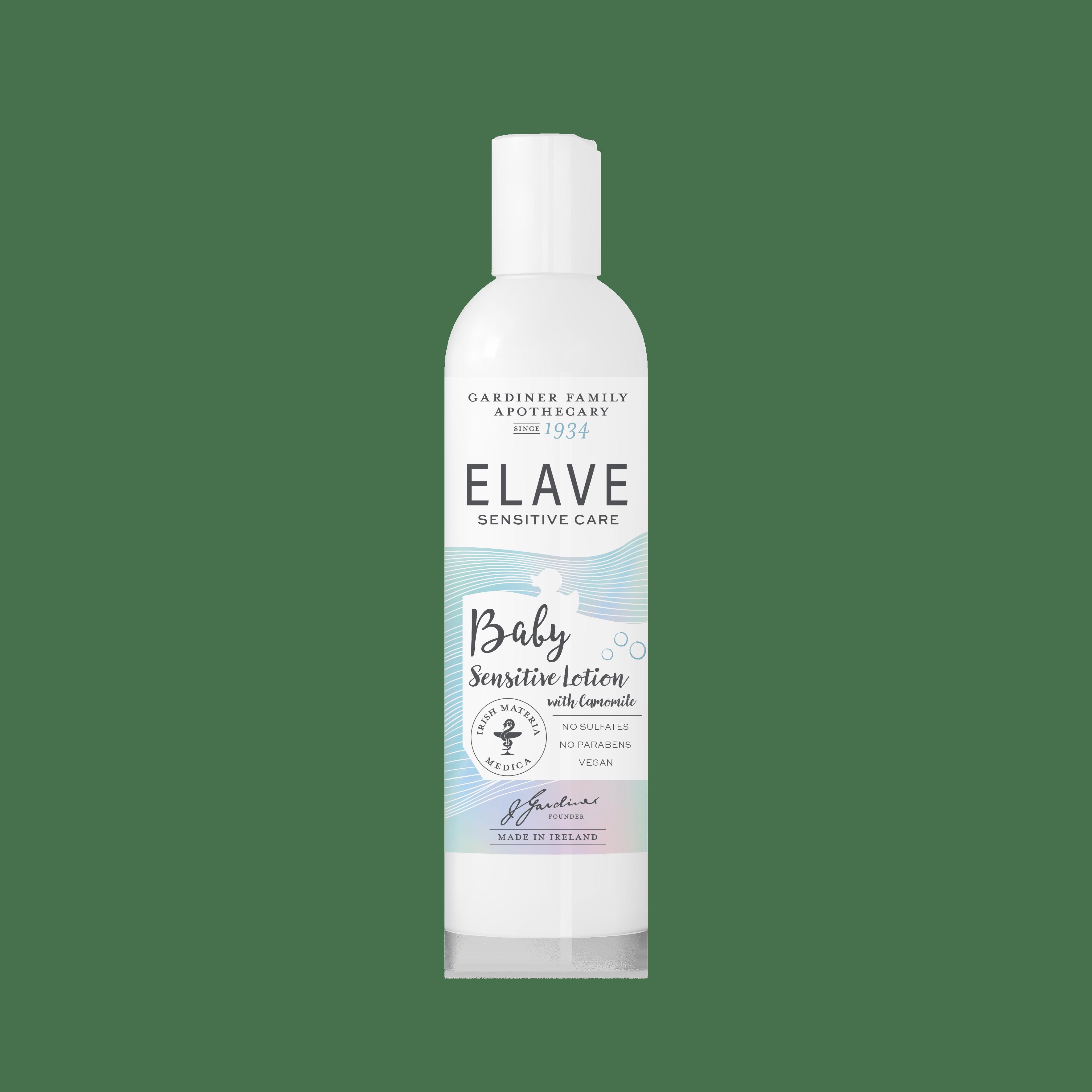 Elave Sensitive Baby Lotion 250ml with Camomile Extract for Newborns