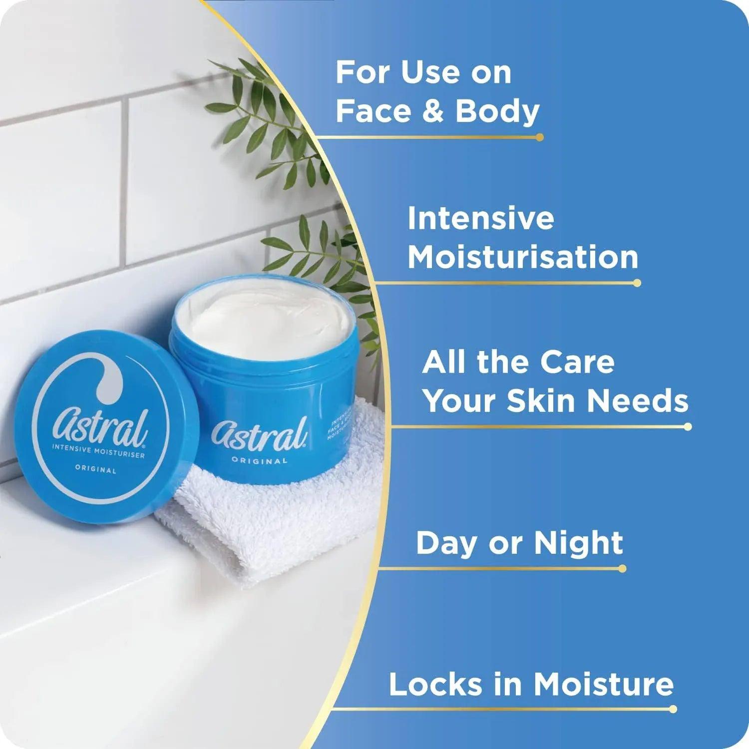 Astral Original Cream 500ml Moisturiser for All Skin Types
