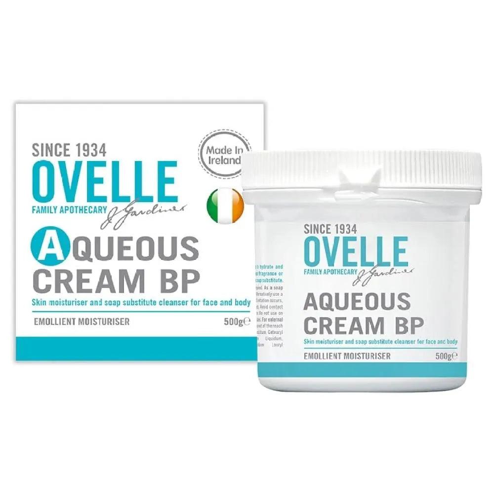 Ovelle Aqueous Cream 500g - Relief for dry, irritated skin, Moisturiser, Gentle soap substitute