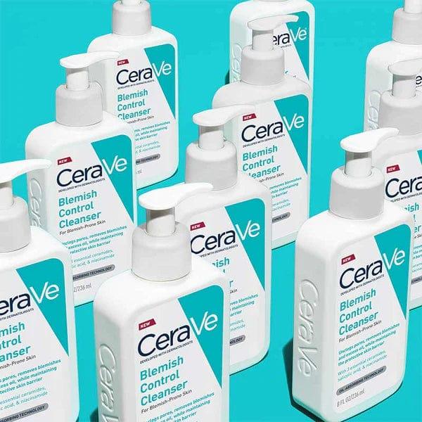CeraVe Blemish Control Cleanser 236ml - Unclogs Pores, Removes Blemishes, Oil-Absorbing, Salicylic Acid, Niacinamide, Ceramides