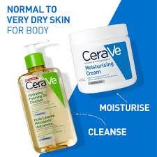 CeraVe Hydrating Foaming Oil Cleanser 236ml for Normal to Very Dry Skin, Fragrance Free