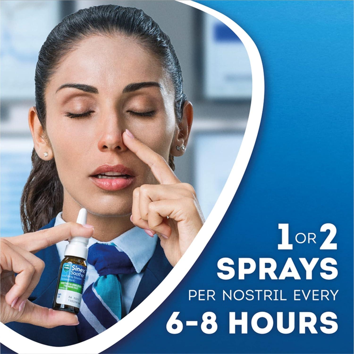 Vicks Sinex Micromist Nasal Spray 15ml - Relief from Common Cold, Hayfever, Sinusitis - UNBLOCKS THE NOSE FAST