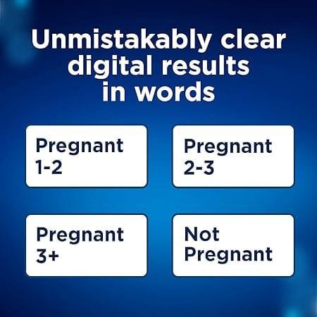 Clearblue Digital Pregnancy Test - Ultra Early, Over 99% Accurate, Clear Results in Words, 1 Test