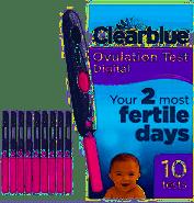 Clearblue Digital Ovulation Test - Over 99% Accurate - Identify 2 Most Fertile Days - 10 Tests