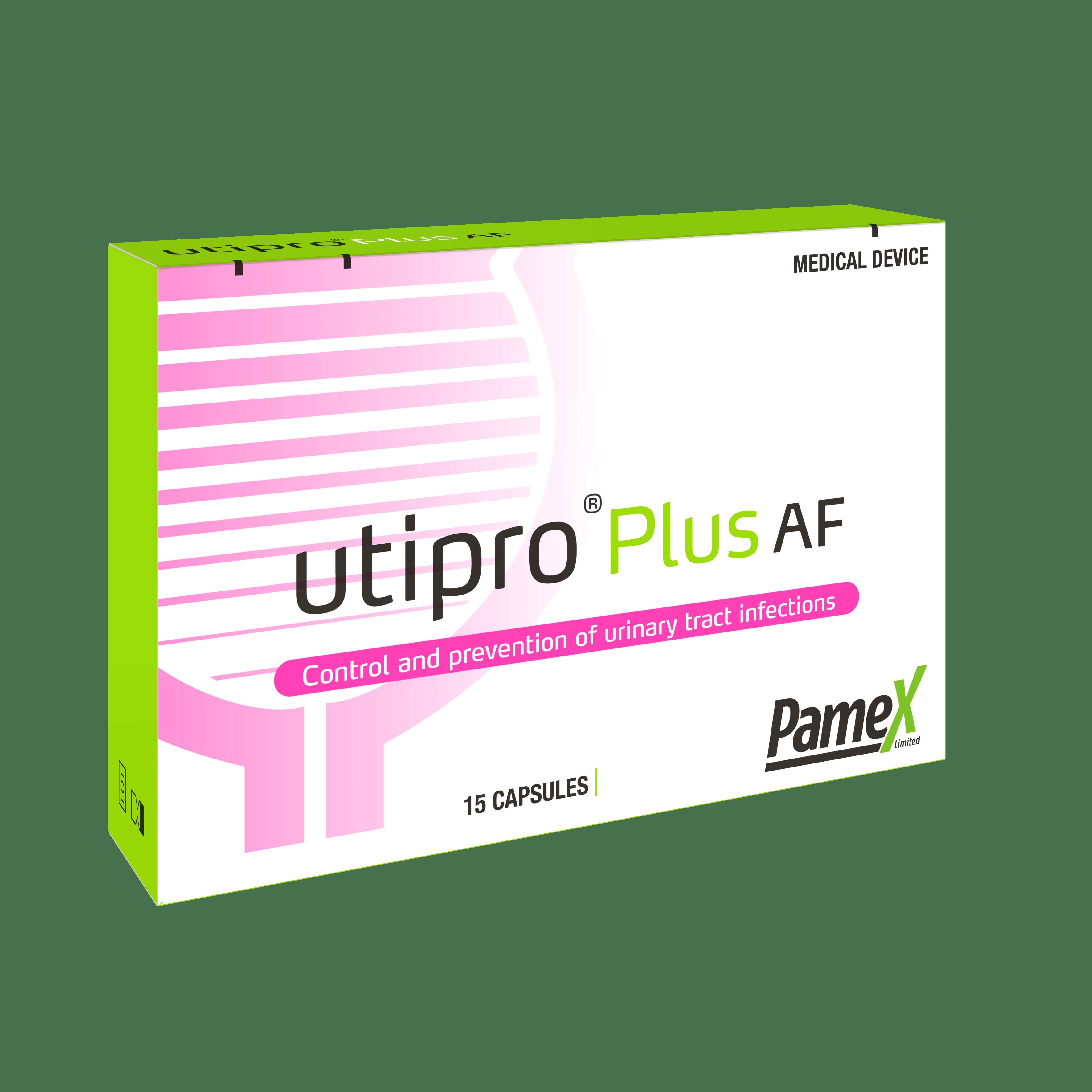 Utipro Plus AF 15 Capsules - Control and prevention of urinary tract infections