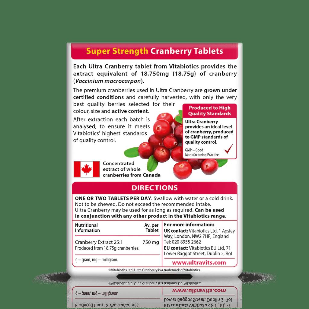 Vitabiotics Ultra Cranberry 30 Tablets