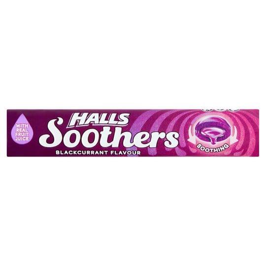 Halls Soothers Blackcurrant Flavor Throat Lozenges - Soothing, With Real Fruit Juice