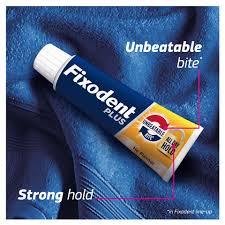 Fixodent Plus Food Barrier Denture Adhesive Cream 40g, Strong Hold, No Flavour