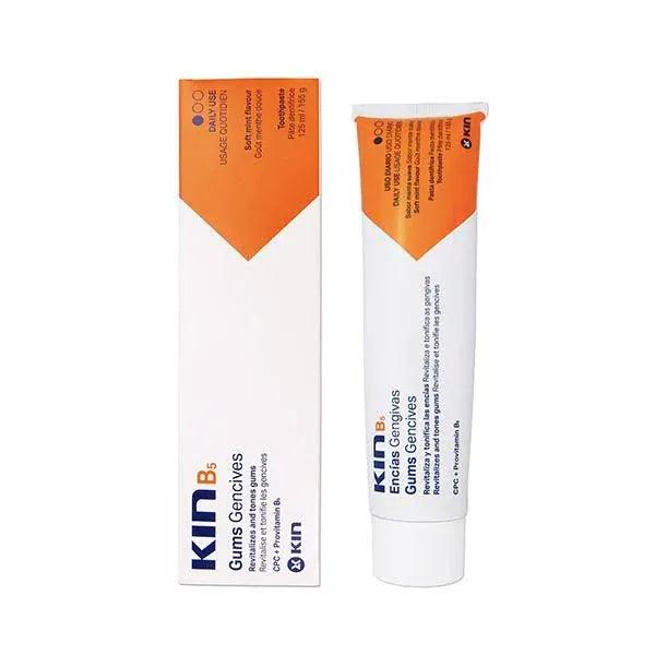 Kin B5 Toothpaste 125ml Soft mint flavor for Gums Gencives, Revitalizes and tones gums