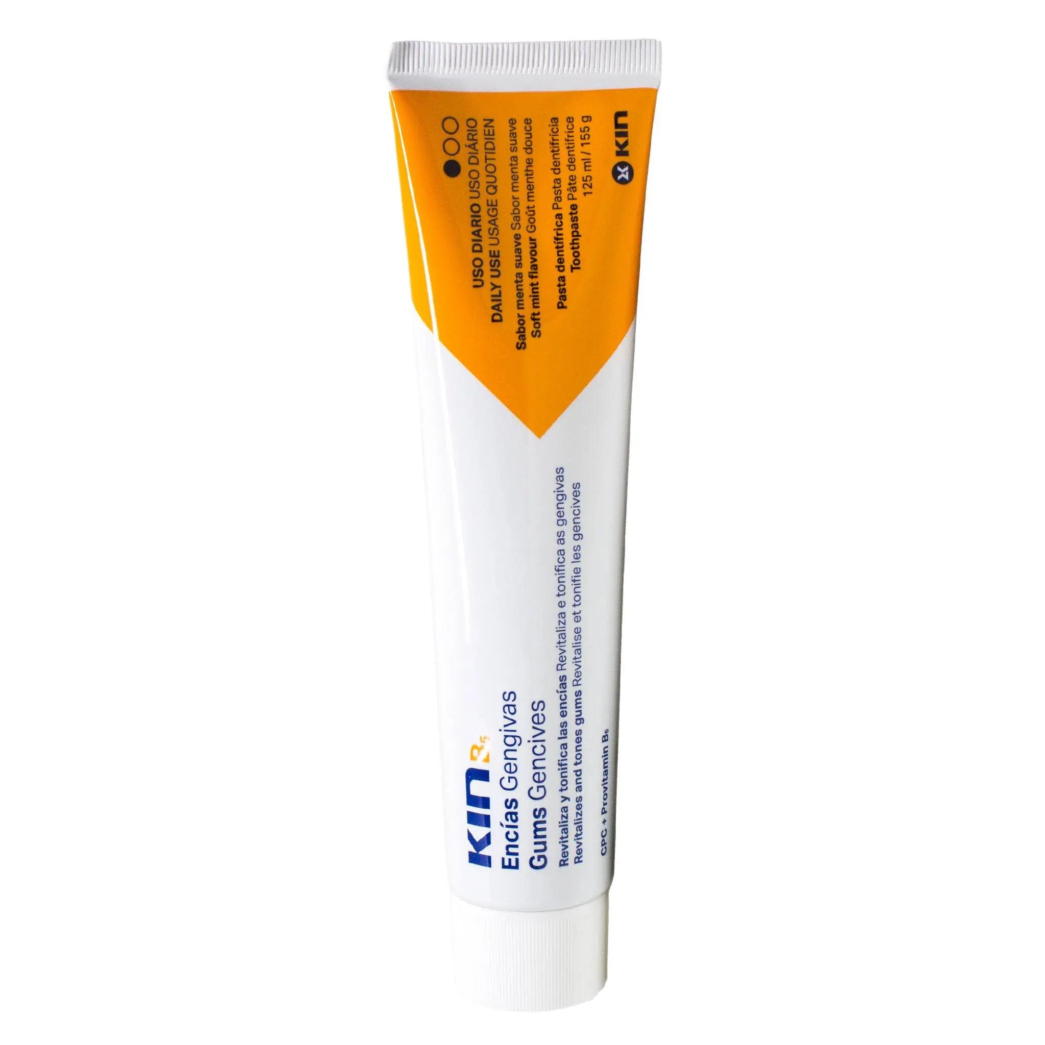 Kin B5 Toothpaste 125ml Soft mint flavor for Gums Gencives, Revitalizes and tones gums