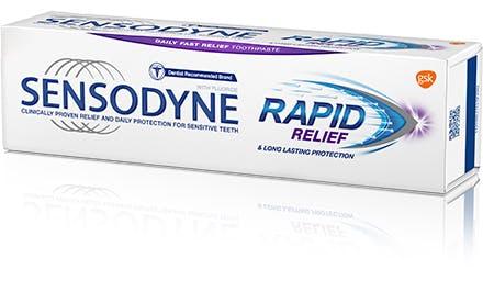 Sensodyne Rapid Relief Toothpaste - Clinically Proven Relief & Daily Protection for Sensitive Teeth - 75ml