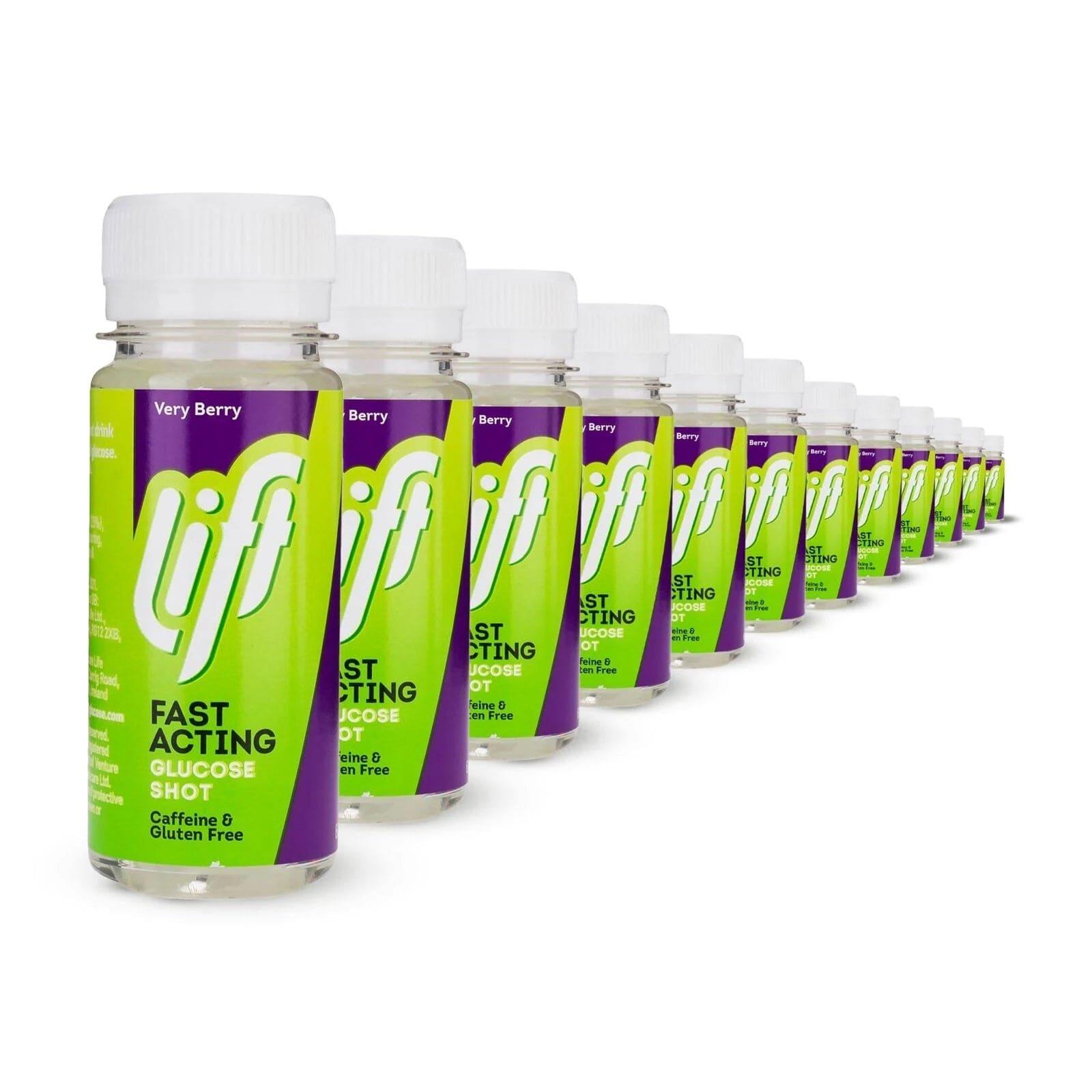 Lift Fast Acting Glucose Shot Very Berry 60ml Caffeine & Gluten Free