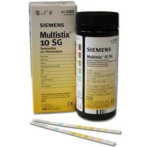 Siemens Multistix 10 SG Urinalysis Strips for Urinalysis 100 Strips Glucose Bilirubin Ketone Specific Gravity Blood pH Protein Urobilinogen Nitrite Leukocytes