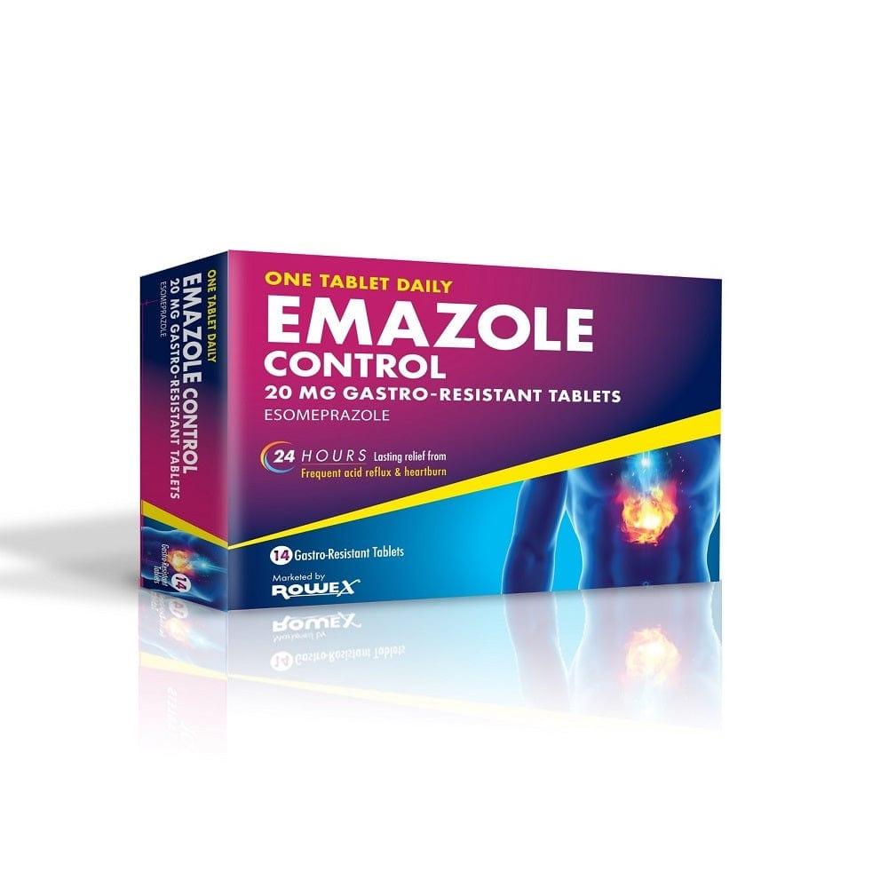 Emazole 20mg Tablets - 14 tablets - Heartburn Relief
