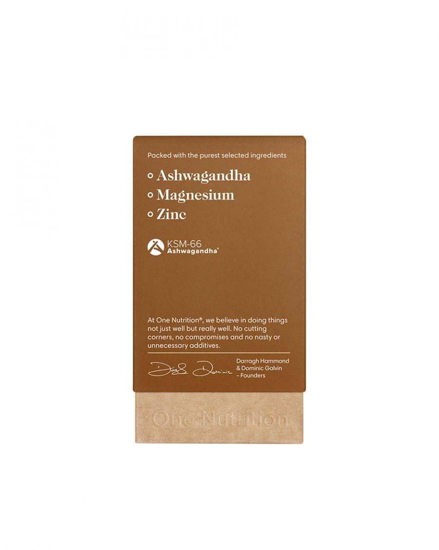 One Nutrition Ashwagandha 60 Capsules | KSM-66 Root Extract | Cognitive Function | Oxidative Stress Protection | Vegan