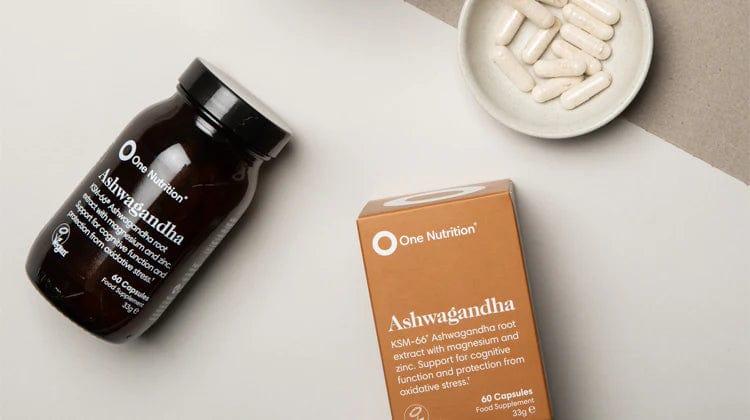 One Nutrition Ashwagandha 60 Capsules | KSM-66 Root Extract | Cognitive Function | Oxidative Stress Protection | Vegan