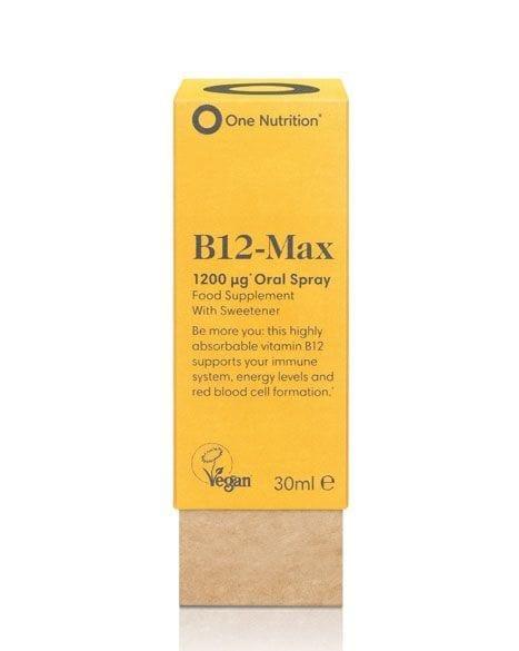 One Nutrition B12-Max Oral Spray 30ml - Vegan Vitamin B12 Supplement - Supports Immune System, Energy Levels