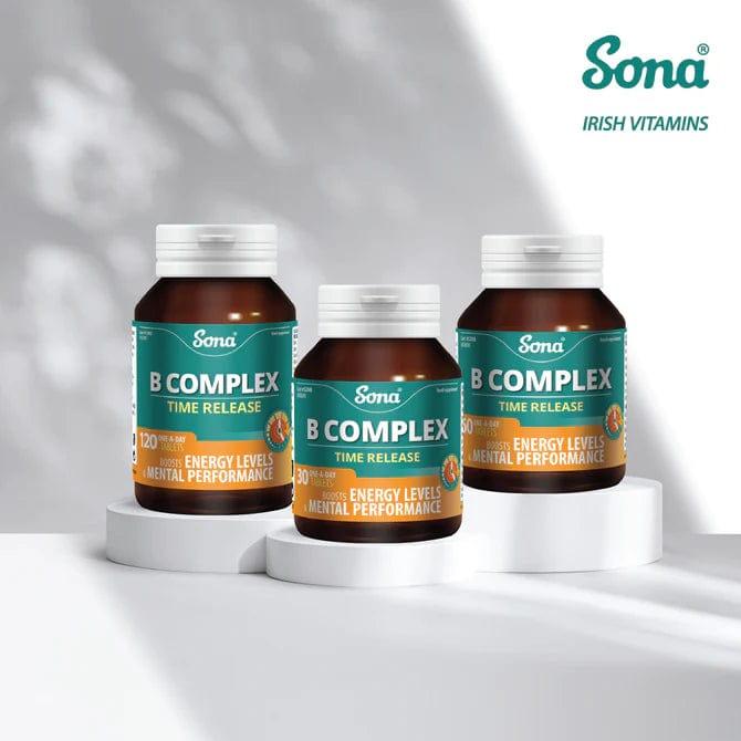 Sona B Complex Time Release 60 Tablets Boosts Energy Levels & Mental Performance