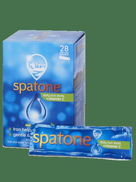 Spatone Apple Liquid Iron Supplement 28 Sachets, Iron-rich water + Vitamin C, Delicious Apple Taste