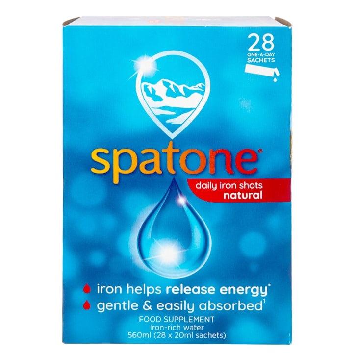 Spatone Natural Liquid Iron Supplement 28 Sachets, daily iron shots, iron helps release energy, gentle & easily absorbed