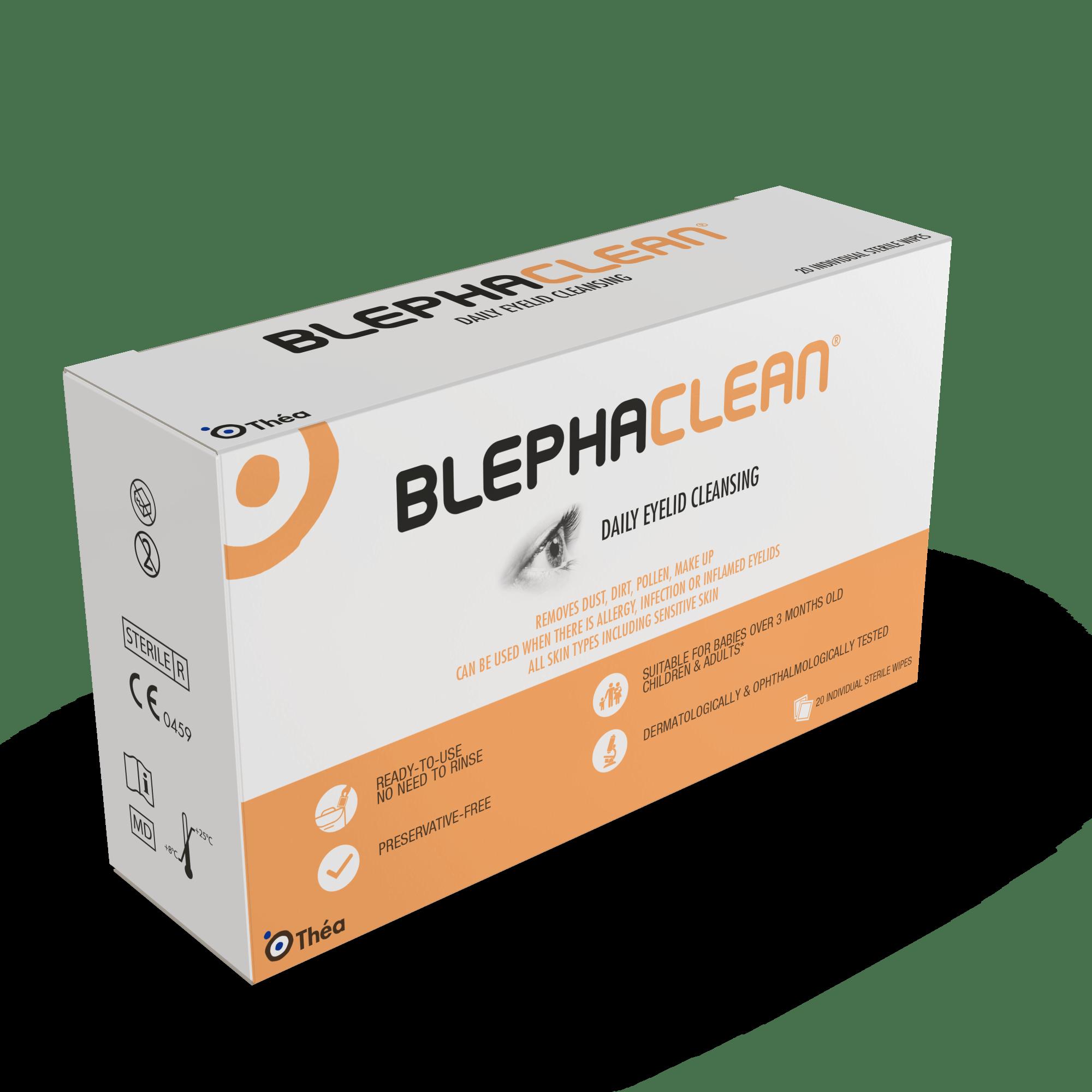 Blephaclean Wipes 20 Sterile, Preservative-Free, For Blepharitis, Dry Eye & Sensitive Skin