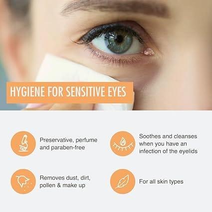 Blephaclean Wipes 20 Sterile, Preservative-Free, For Blepharitis, Dry Eye & Sensitive Skin