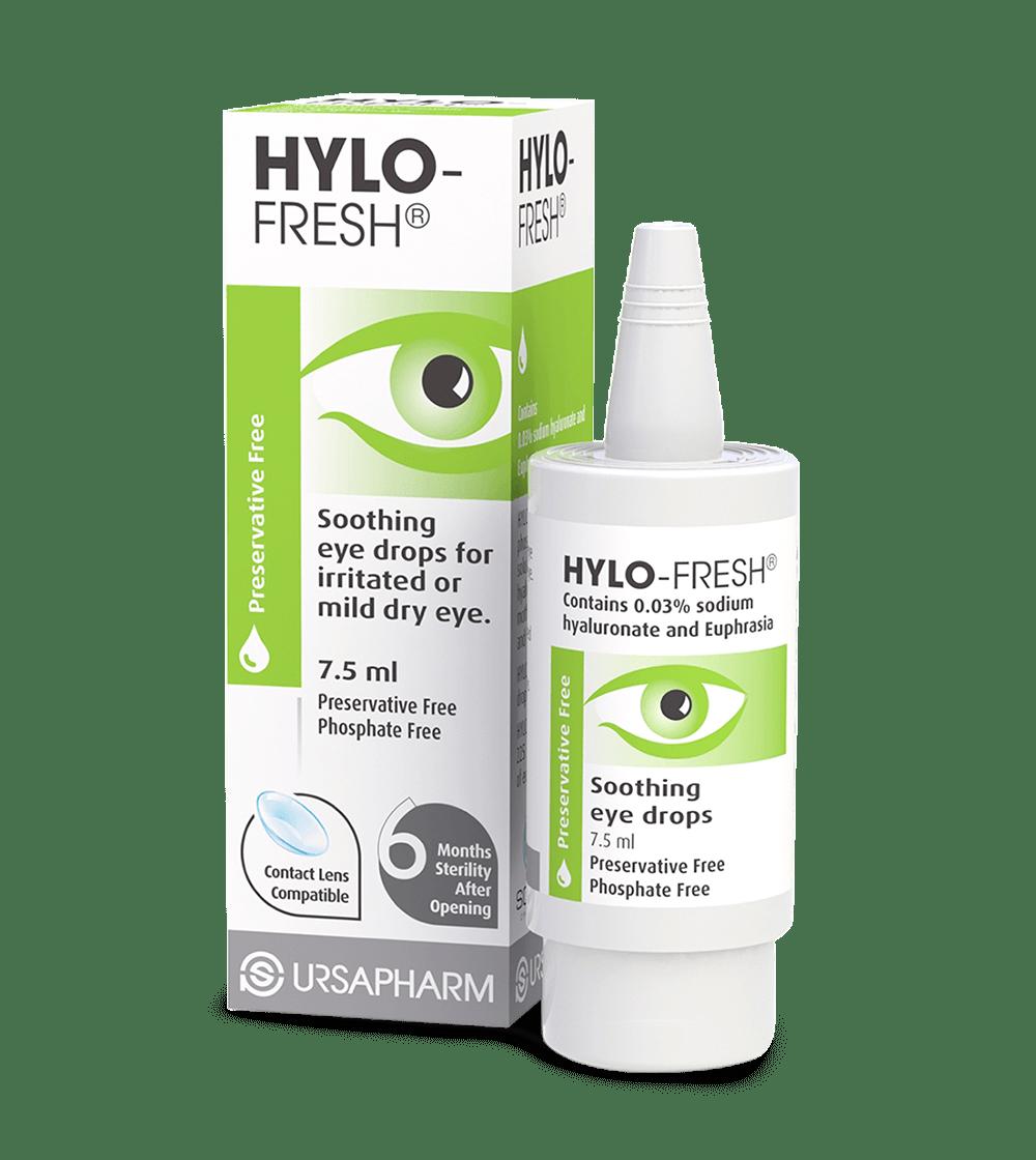 HYLO Fresh Eye Drops 7.5ml - Preservative Free, Soothing, Contact Lens Compatible