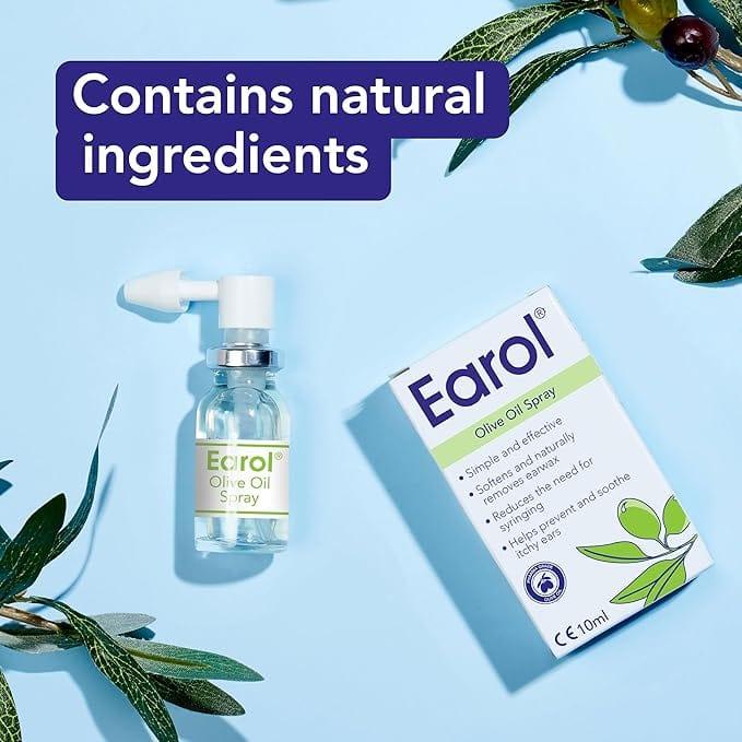 Earol Olive Oil Spray 10ml - Simple and effective ear wax removal
