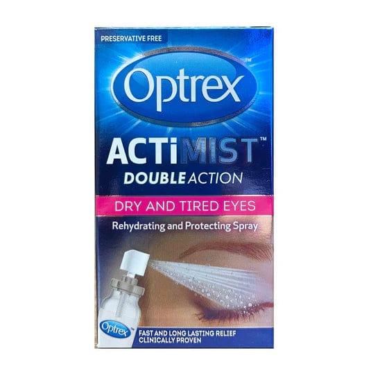 Optrex Actimist Eye Spray for Dry and Tired Eyes 10ml - Double Action, Rehydrating and Protecting, Fast Relief