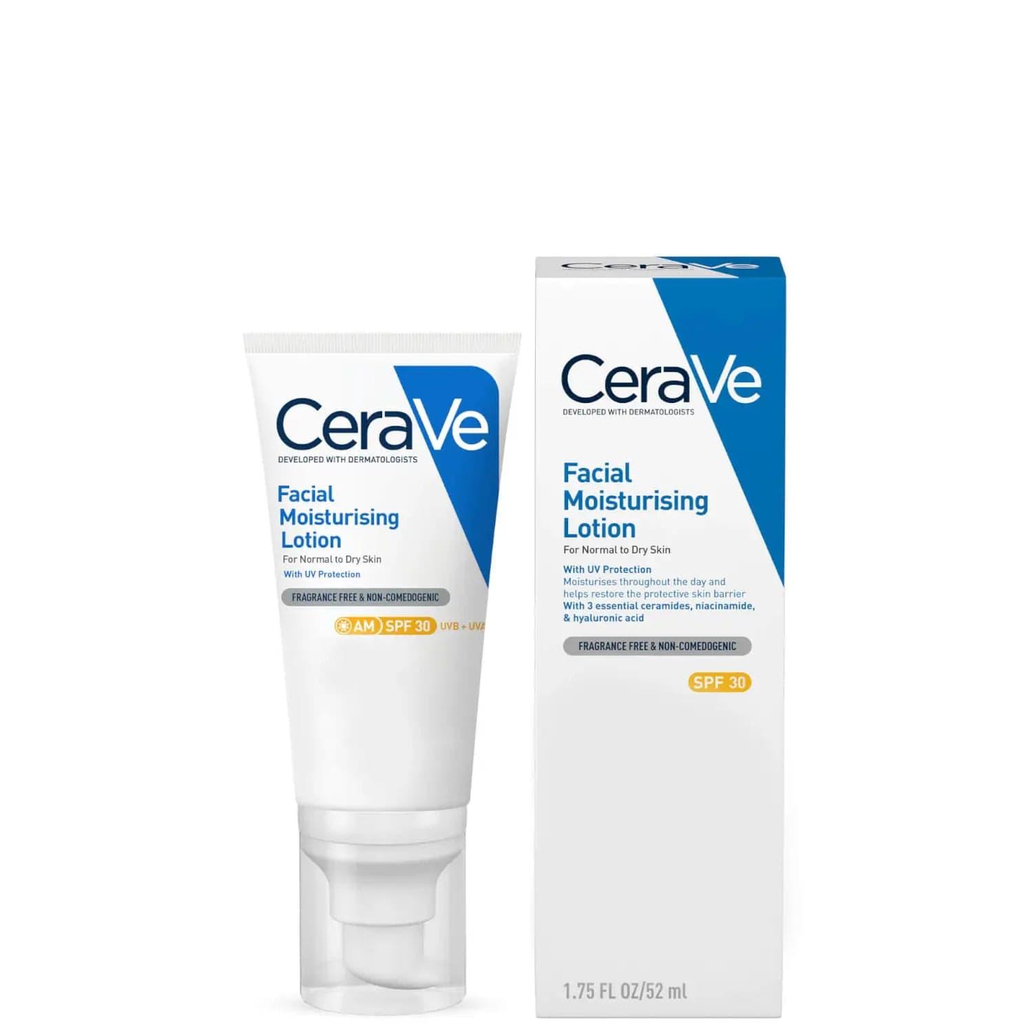 CeraVe AM Facial Moisturising Lotion SPF30 for Normal to Dry Skin 52ml