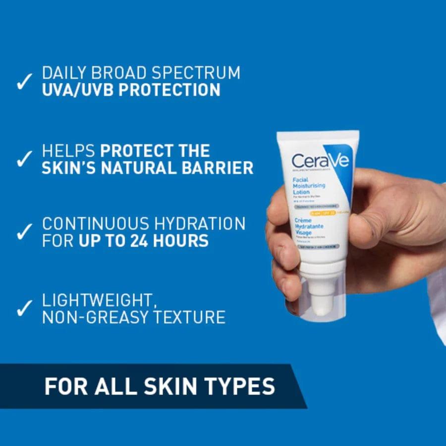 CeraVe AM Facial Moisturising Lotion SPF30 for Normal to Dry Skin 52ml