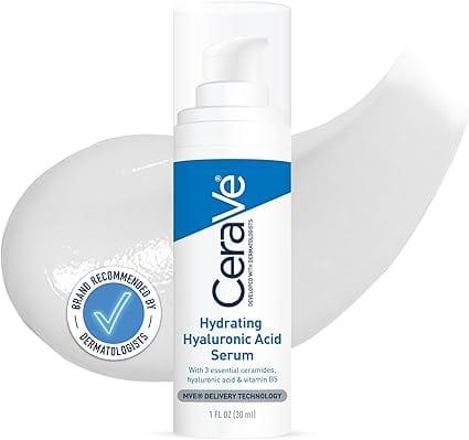 CeraVe Hydrating Hyaluronic Acid Serum, 30ml, with Ceramides, Vitamin B5 & MVE Delivery Technology