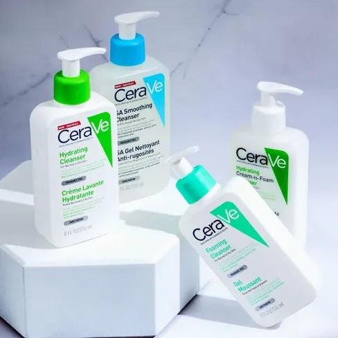 CeraVe Cream-to-Foam Cleanser for Normal to Dry Skin - Removes Makeup, Hydrating, With Ceramides, Hyaluronic Acid - 236ml