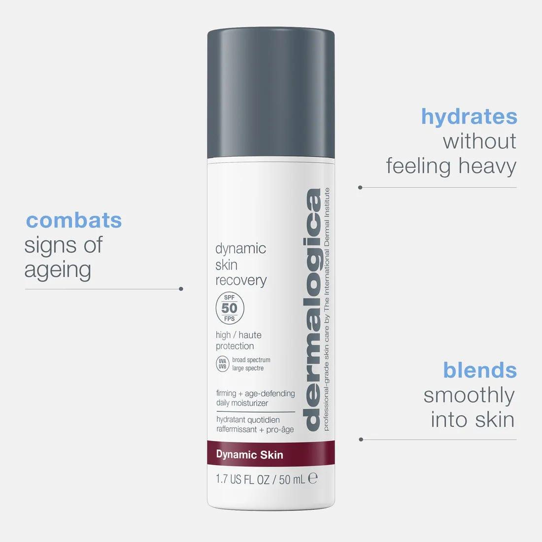 Dermalogica Dynamic Skin Recovery SPF 50 Moisturizer, Age-defending, Broad Spectrum
