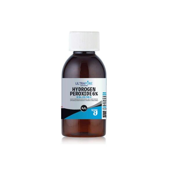 UltraPure Laboratories Hydrogen Peroxide 6% Liquid Solution 250ml for External Use Multi-purpose Cleansing Disinfecting