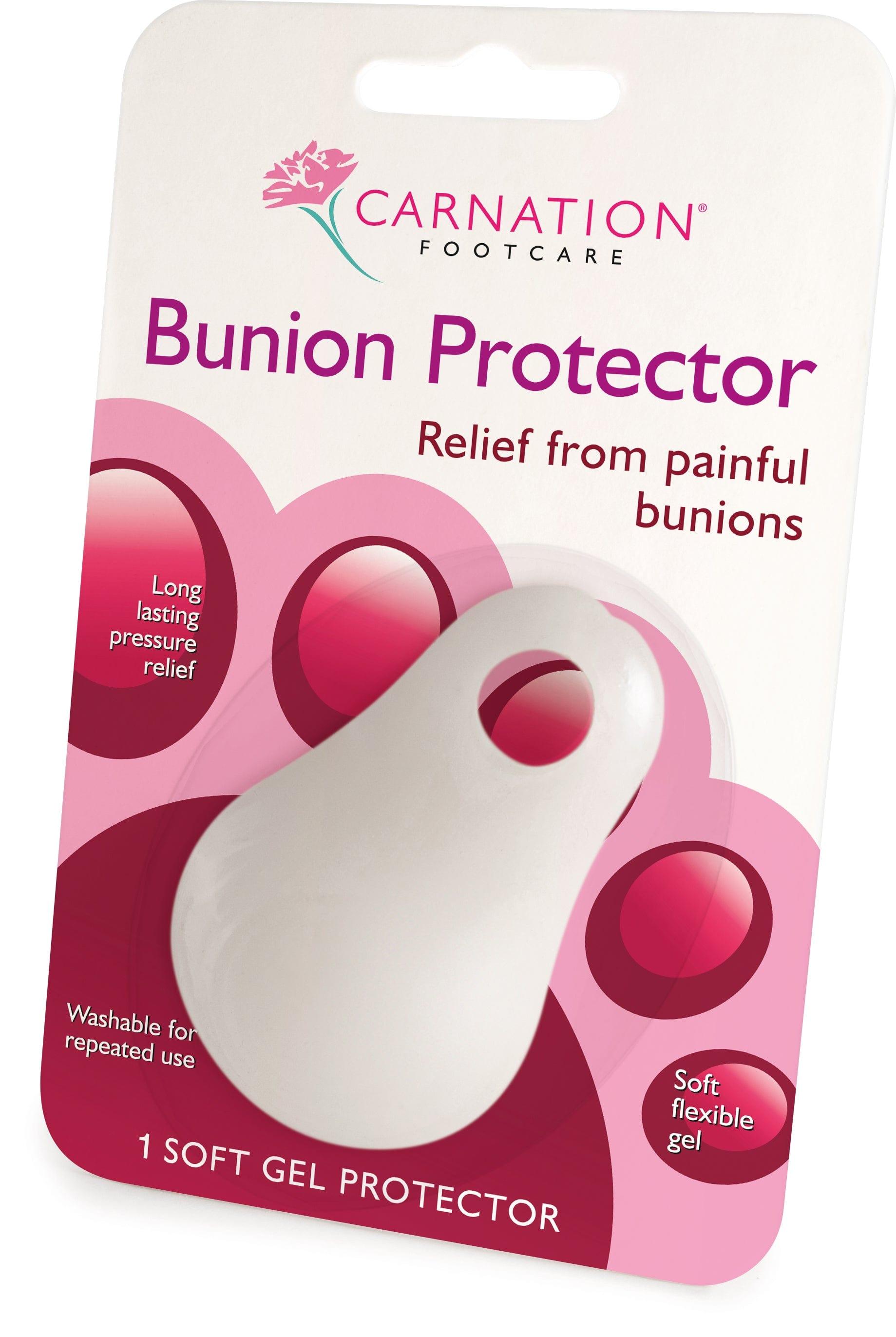 Carnation Bunion Protector - Soft Gel, Relief from painful bunions, Washable, Flexible