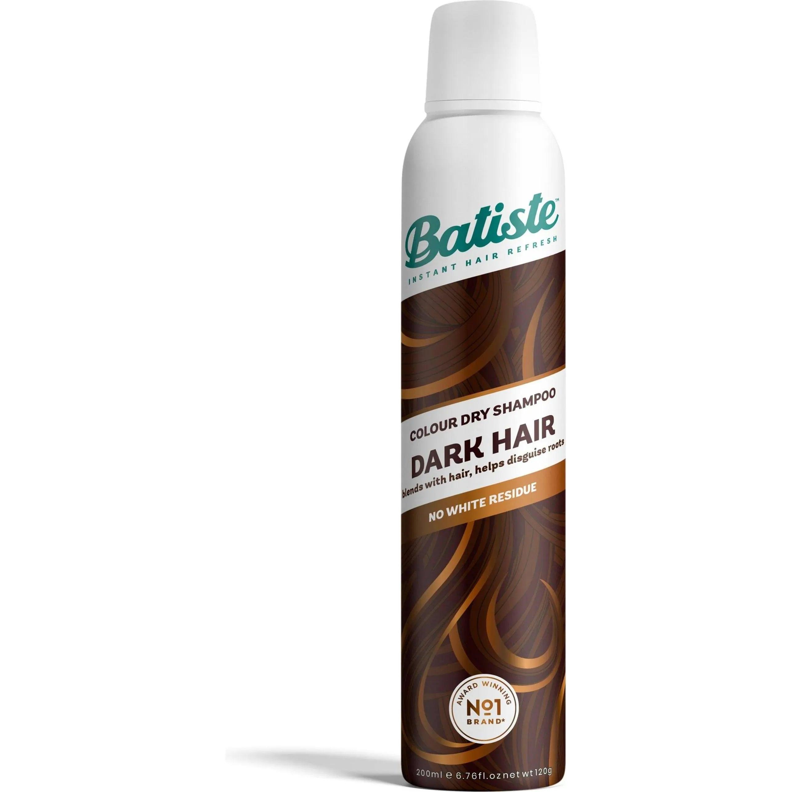 Batiste Dry Shampoo Dark Hair 200ml - No White Residue