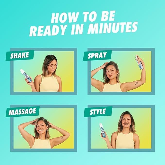 Batiste Dry Shampoo Original 200ml - Instant hair refresh, For all hair types, clean & classic