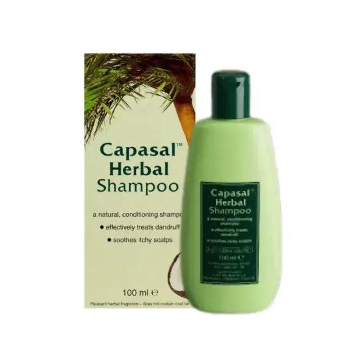 Capasal Herbal Shampoo 100ml - Natural Conditioning Shampoo for Dandruff & Itchy Scalps