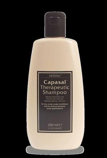 Capasal Therapeutic Shampoo 100ml for Dandruff, Psoriasis, Cradle Cap - Salicylic Acid, Coconut Oil, Distilled Coal Tar