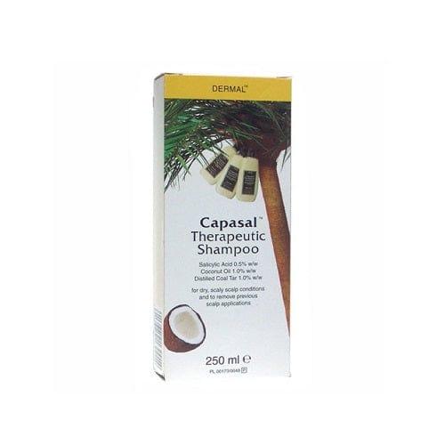 Capasal Therapeutic Shampoo 250 ml for dry, scaly scalp conditions with Salicylic Acid, Coconut Oil, Distilled Coal Tar