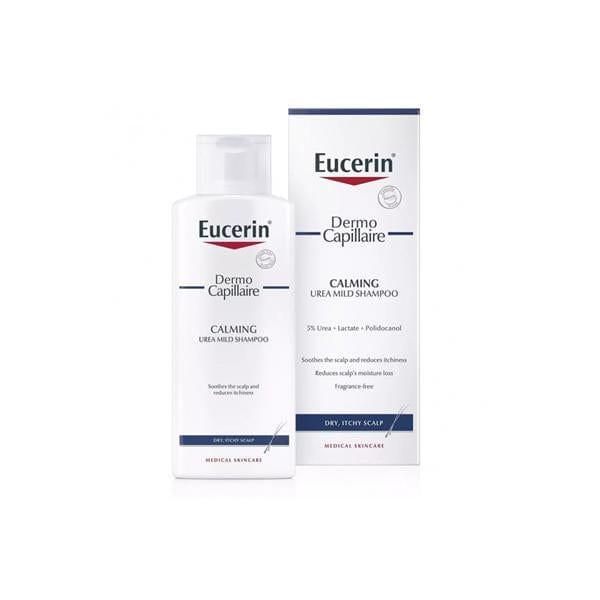 Eucerin Dermo Capillaire Calming Urea Shampoo 250ml - Soothes Dry, Itchy Scalp