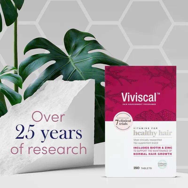 Viviscal Hair Supplement Vitamins for Healthy Hair, Includes Biotin & Zinc, 60 Tablets, Collagen Complex