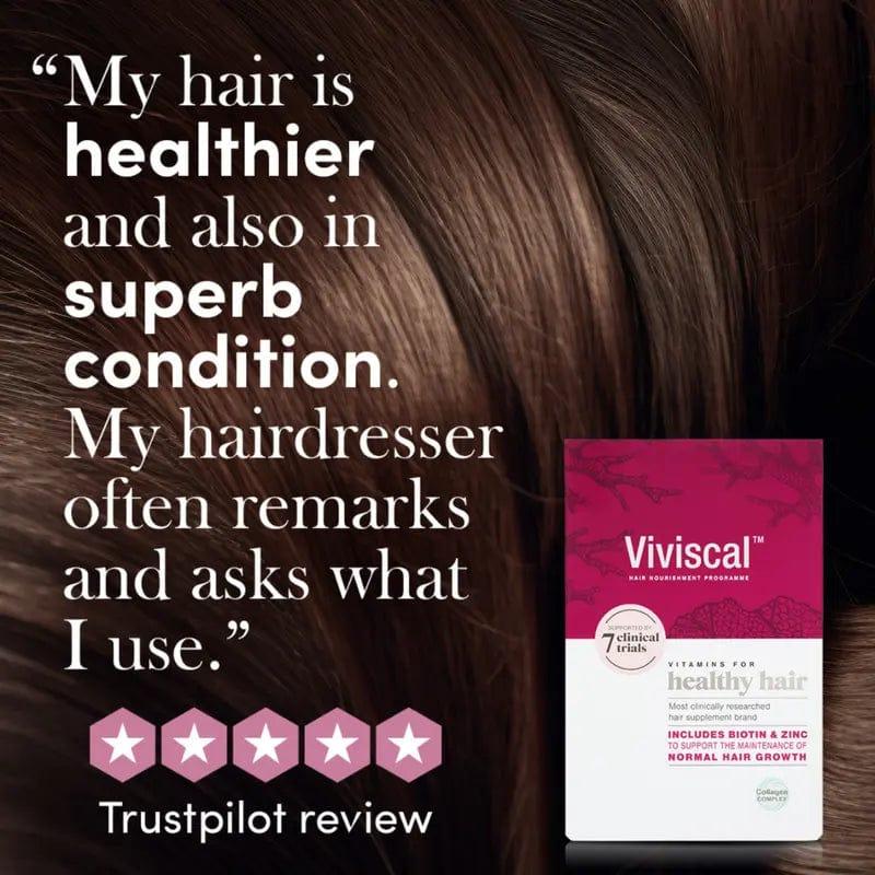 Viviscal Hair Supplement Vitamins for Healthy Hair, Includes Biotin & Zinc, 60 Tablets, Collagen Complex