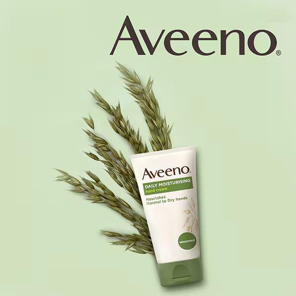 Aveeno Daily Moisturising Hand Cream, Nourishes Normal to Dry Hands, Unscented, Suitable for Sensitive Skin, Size 75ml