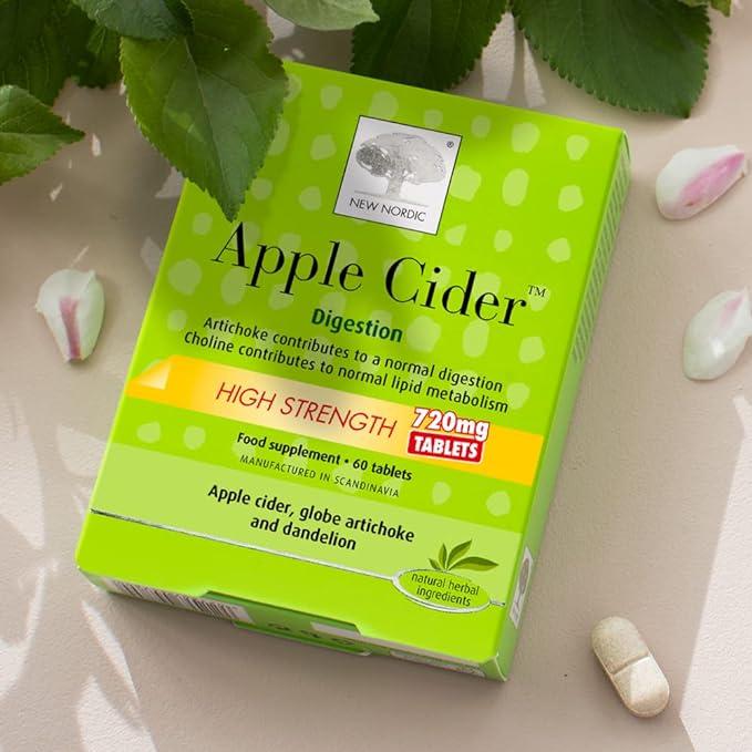 New Nordic Apple Cider 720mg High Strength Tablets - Supports Digestion